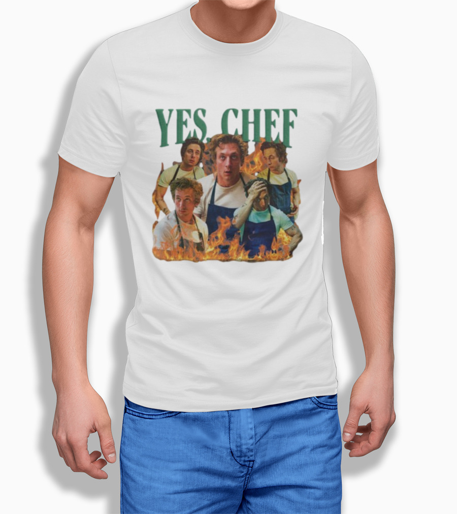 Yes Chef The Bear Jeremy Allen Fire T-Shirt