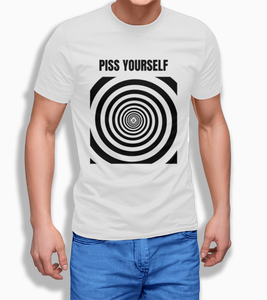 Sillyteestudio Piss Yourself Hypnotic Spiral T-Shirt