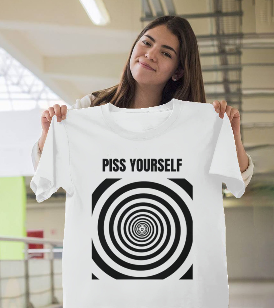 Sillyteestudio Piss Yourself Hypnotic Spiral T-Shirt