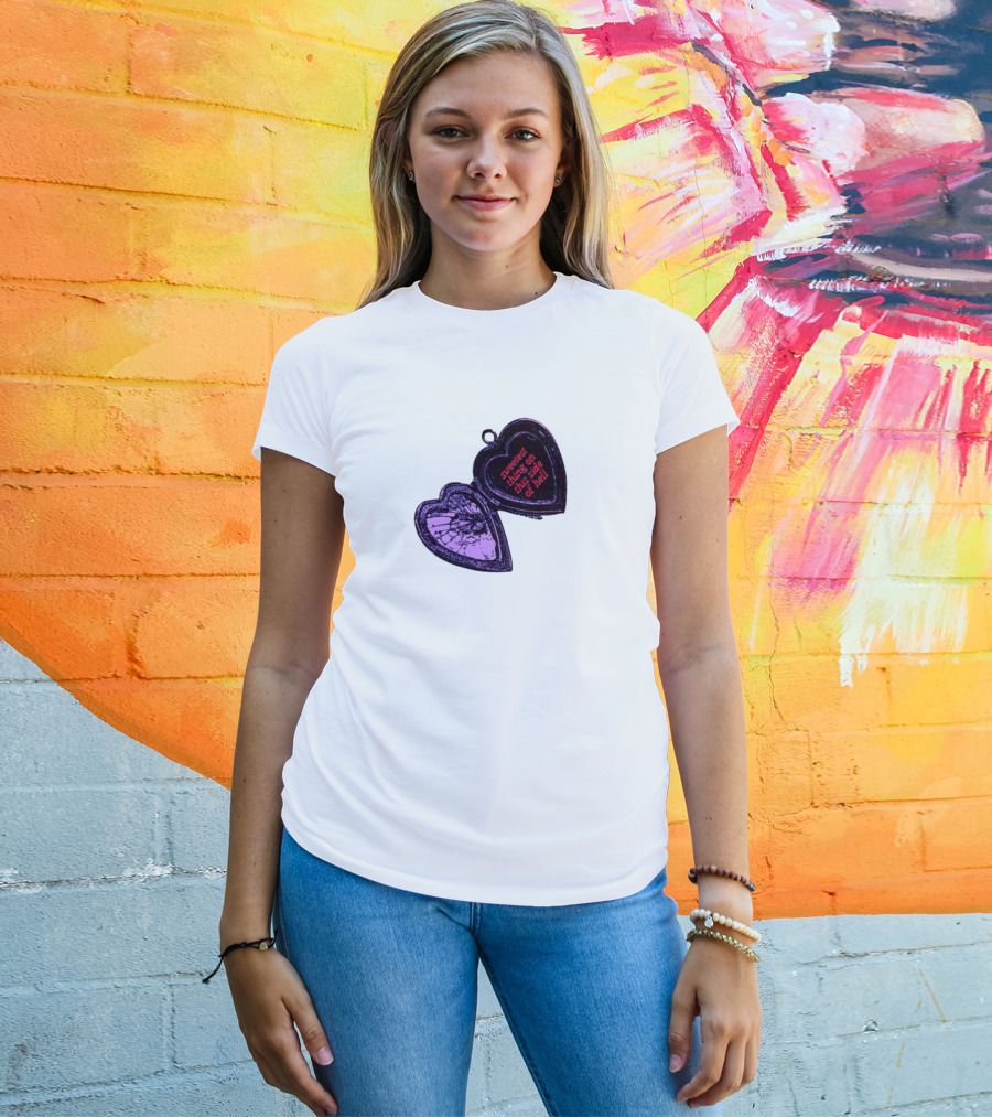 Sweetest Things On This Side Of Hell Broken Heart Pendant T-Shirt
