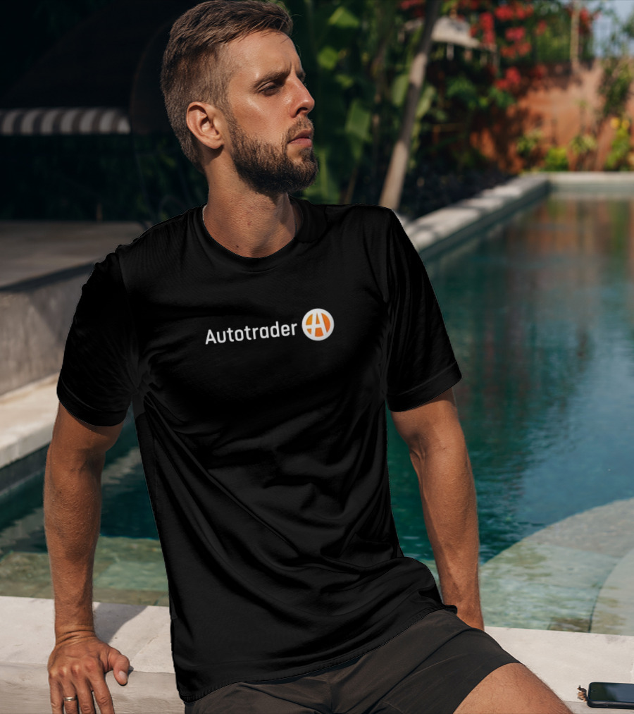Autotrader Logo With Orange And White T-Shirt