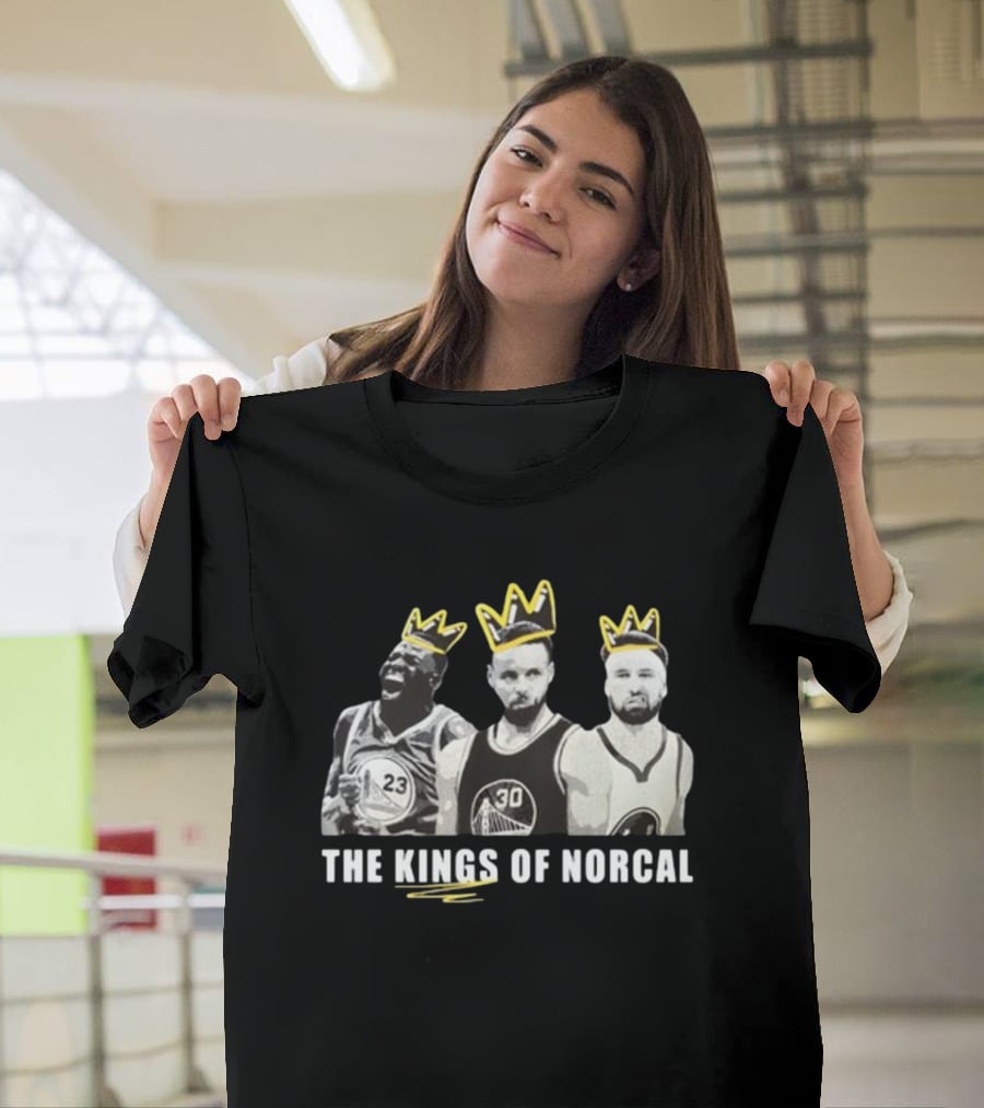 The Kings Of Norcal Warriors Trio With Yellow Crowns T-Shirt