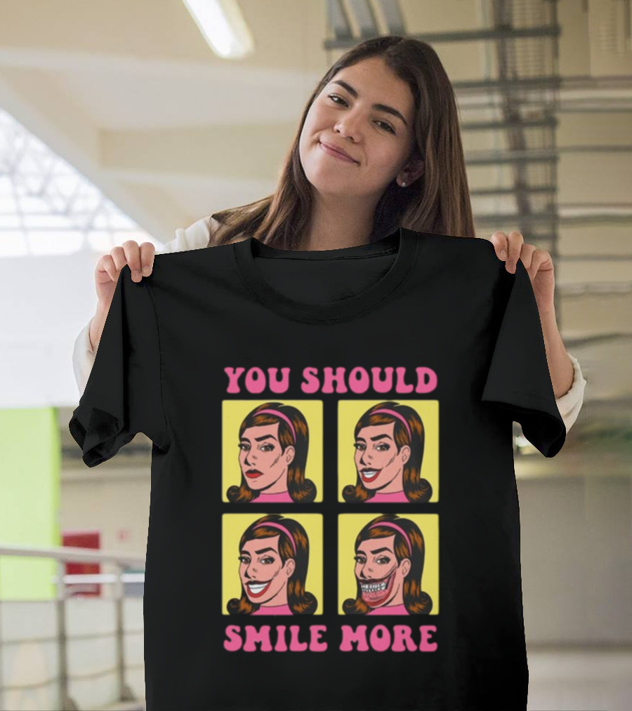 You Should Smile More Pop Art Style Comic Panels T-Shirt
