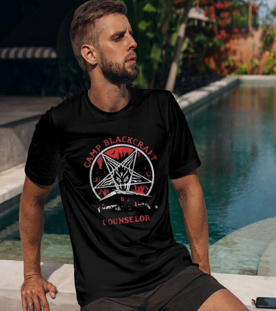 Camp Blackcraft Counselor Pentagram Demon T-Shirt