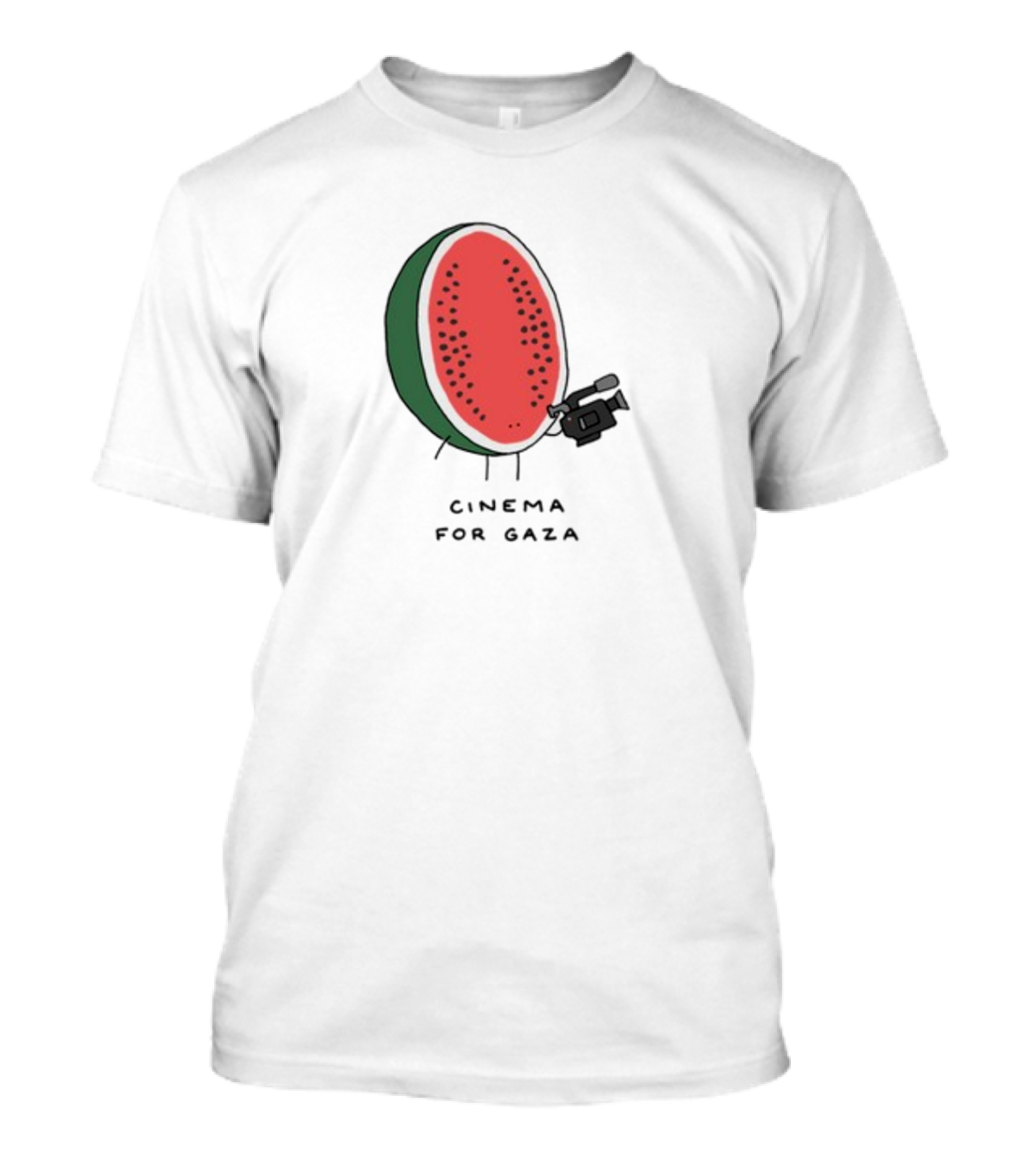 Cinema For Gaza Watermelon Holding Camera T-Shirt