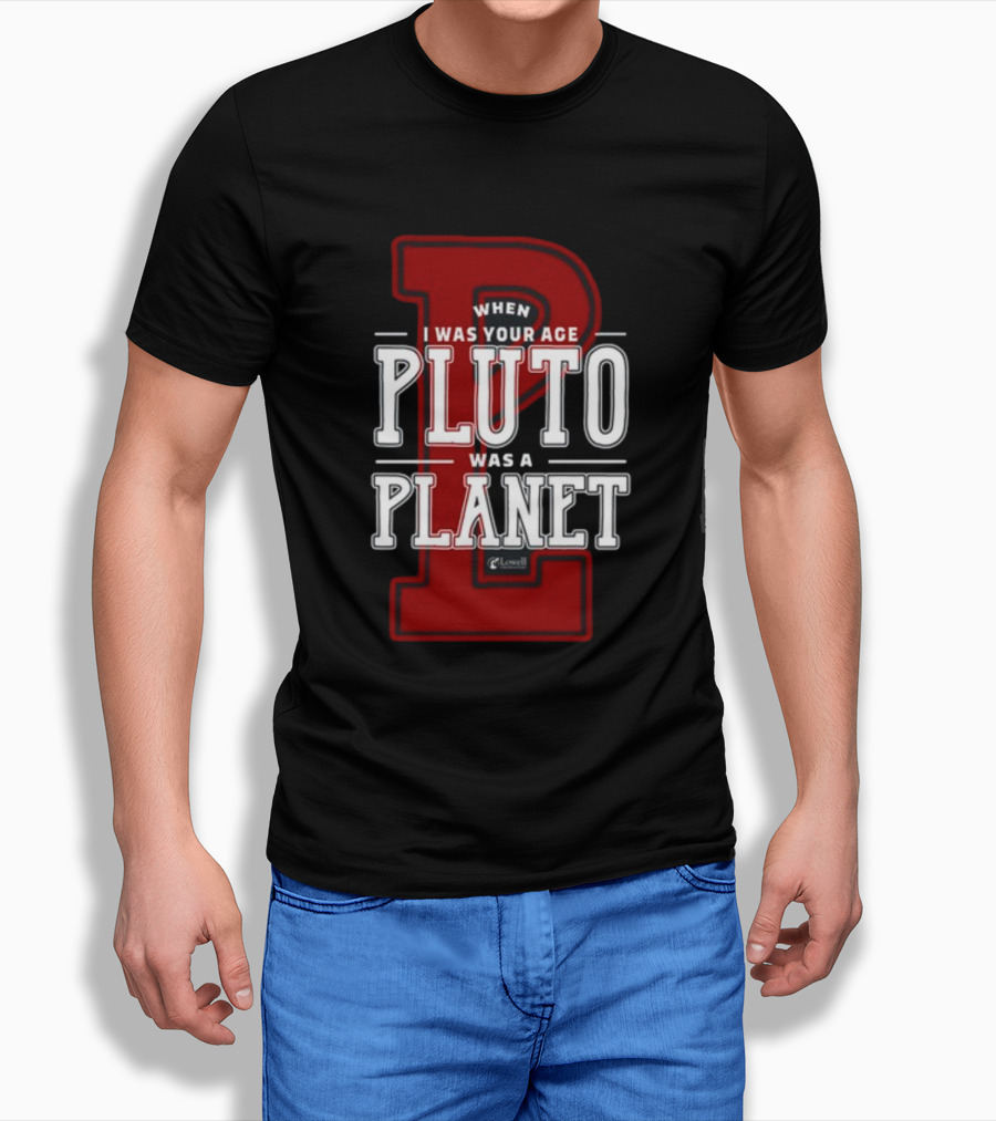 Misha Collins Wearing When I Was Your Age Pluto Was A Planet Lowell Observatory T-Shirt