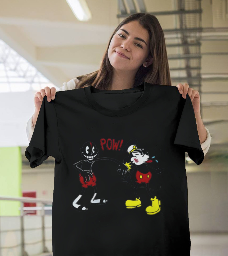 Smalldarkone Knockout POW Vintage Iconic Cartoon Punch T-Shirt