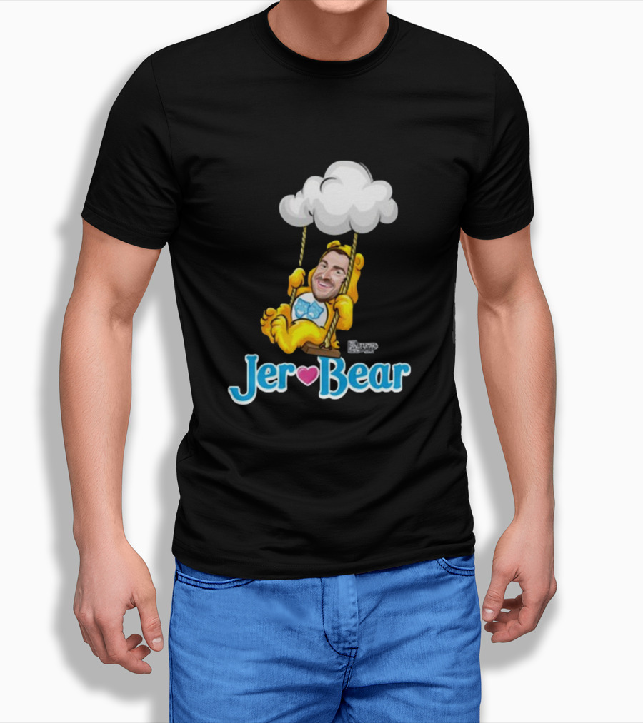 Lebatardaf Jeremy Taché Jer-Bear Swinging Under Cloud Face T-Shirt