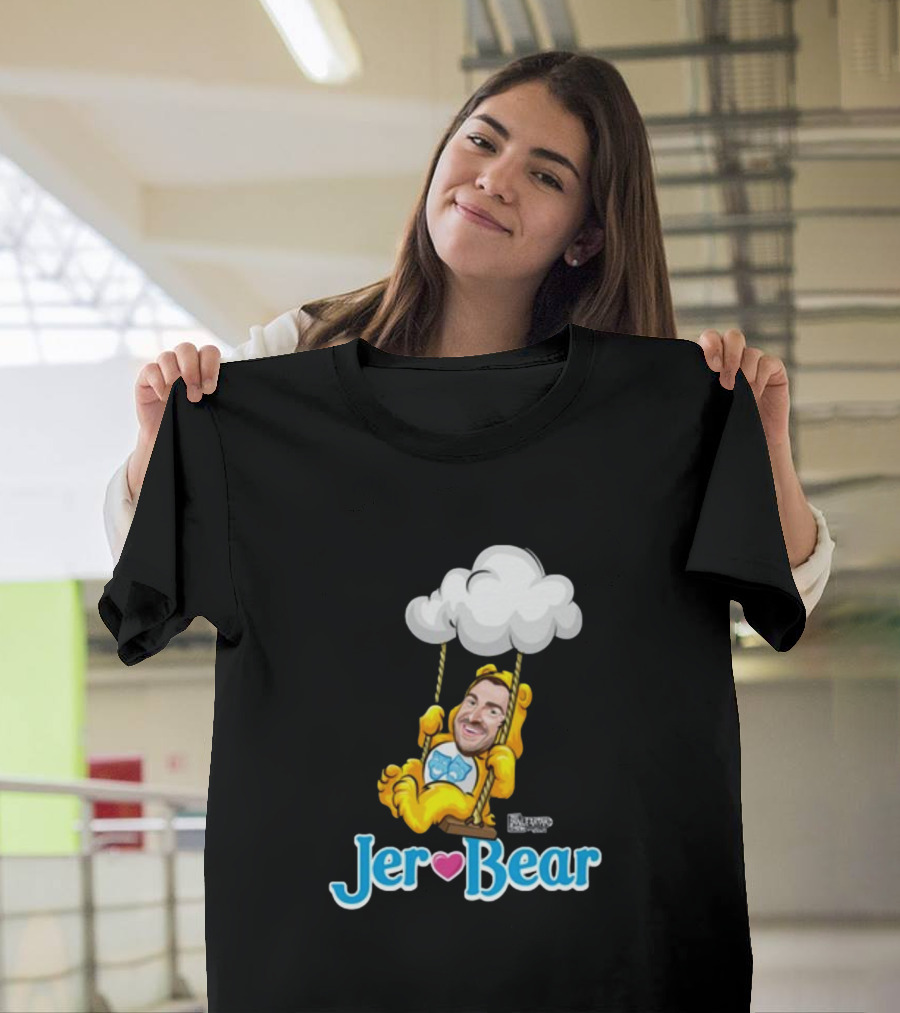 Lebatardaf Jeremy Taché Jer-Bear Swinging Under Cloud Face T-Shirt