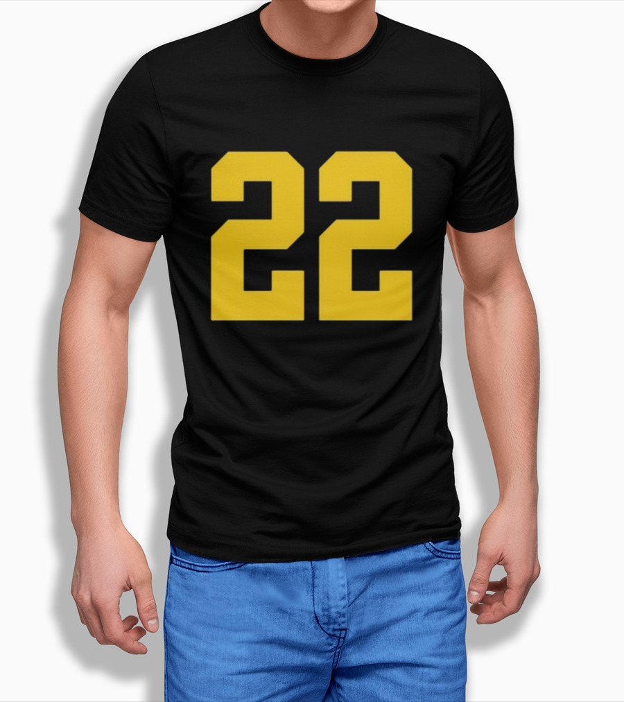 Iowa Her 22 Number Yellow T-Shirt