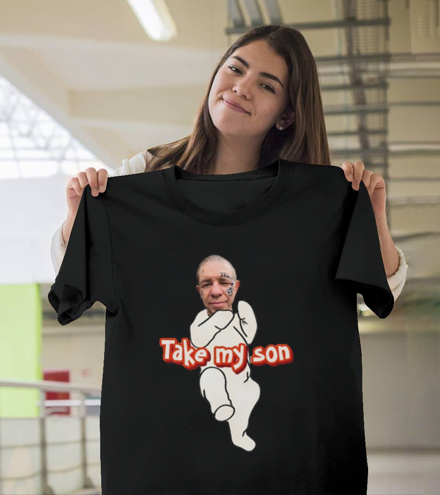 Tike Myson Take My Son Baby Drawing Tattoo Face T-Shirt