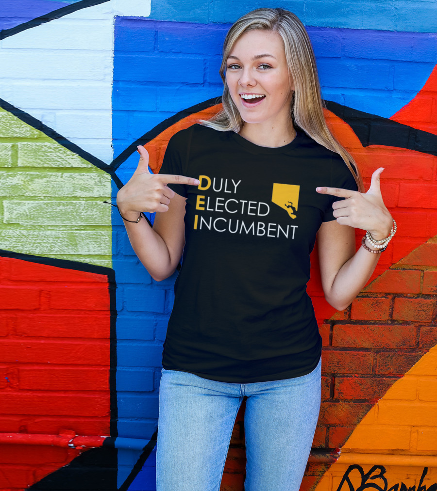 Duly Elected Incumbent DEI Justice Horn T-Shirt
