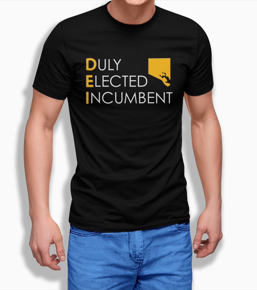 Duly Elected Incumbent DEI Justice Horn T-Shirt