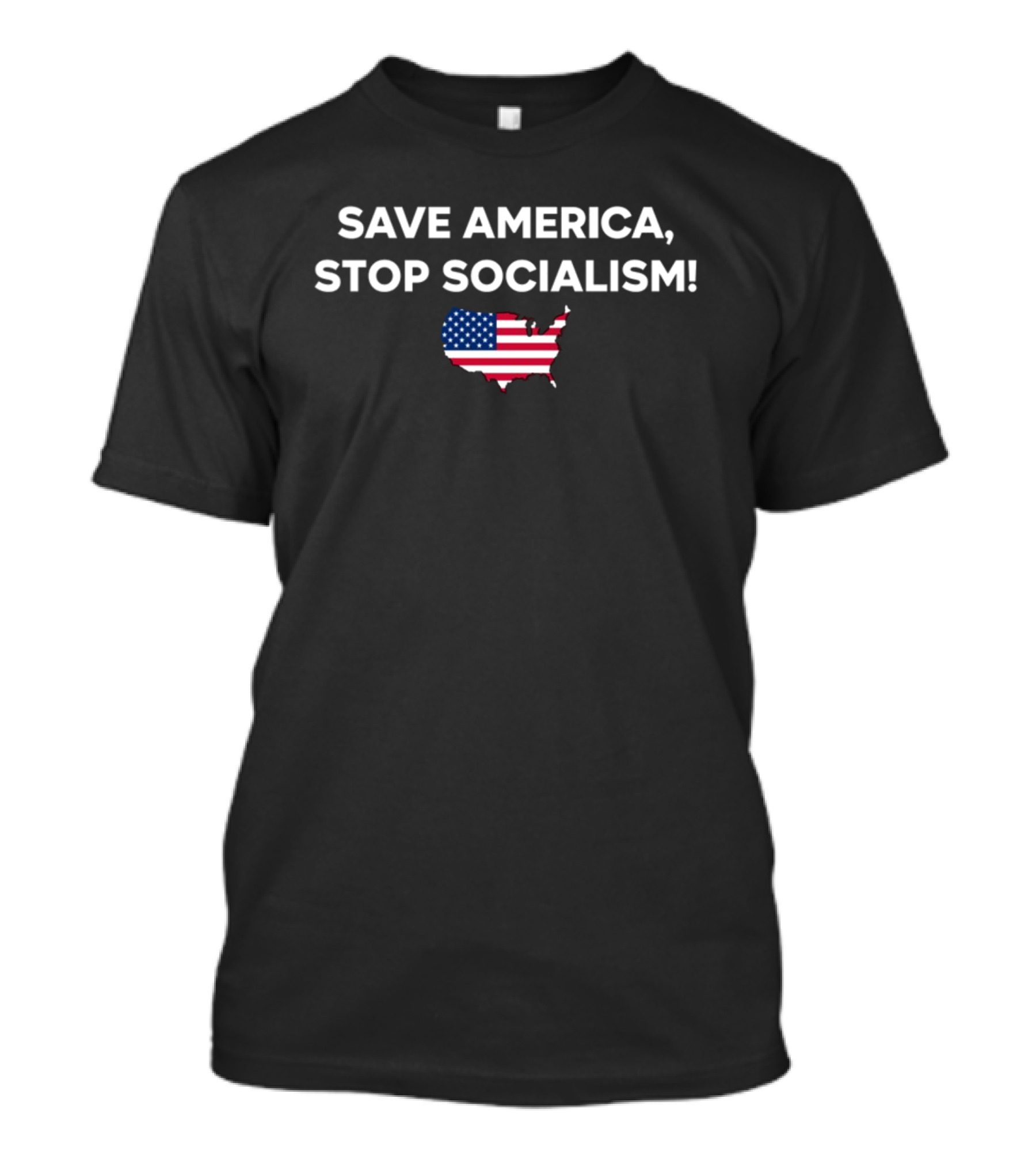 Marjorie Taylor Greene Save America Stop Socialism USA Flag Map T-Shirt