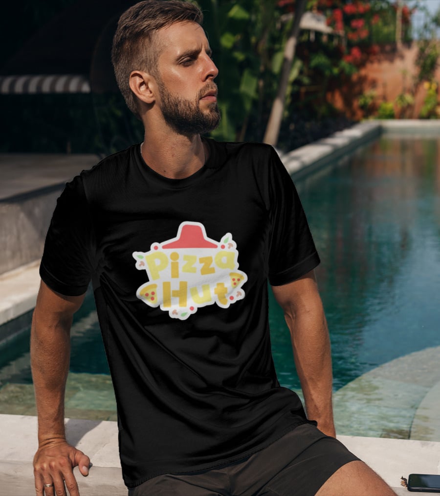 Pizza Hut Vtuber Style Playful T-Shirt