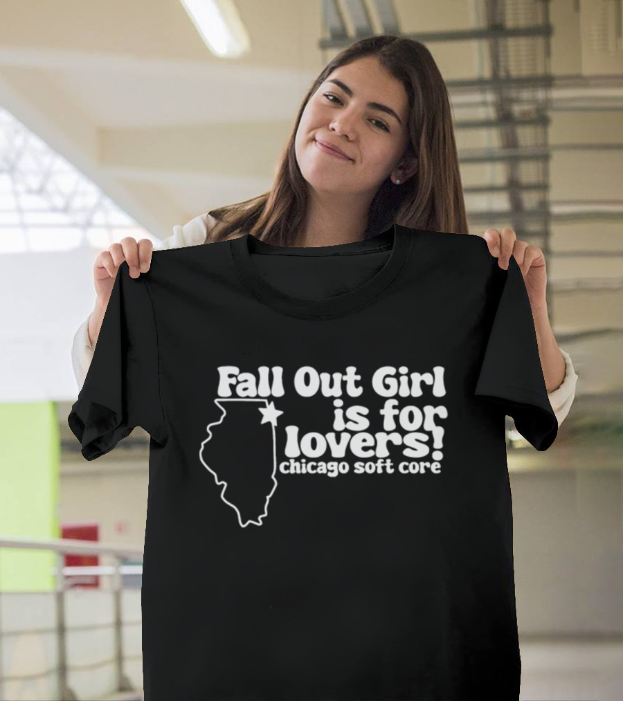 Fall Out Girl Is For Lovers Chicago Soft Core Illinois Outline Star T-Shirt