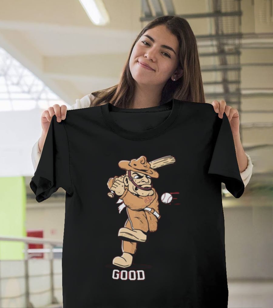 Tam Baseball Good Cowpoke Batter Action T-Shirt