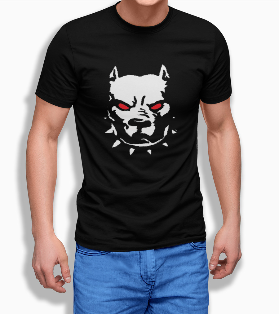 Kayzo Dog Spiked Collar Red Eyes T-Shirt