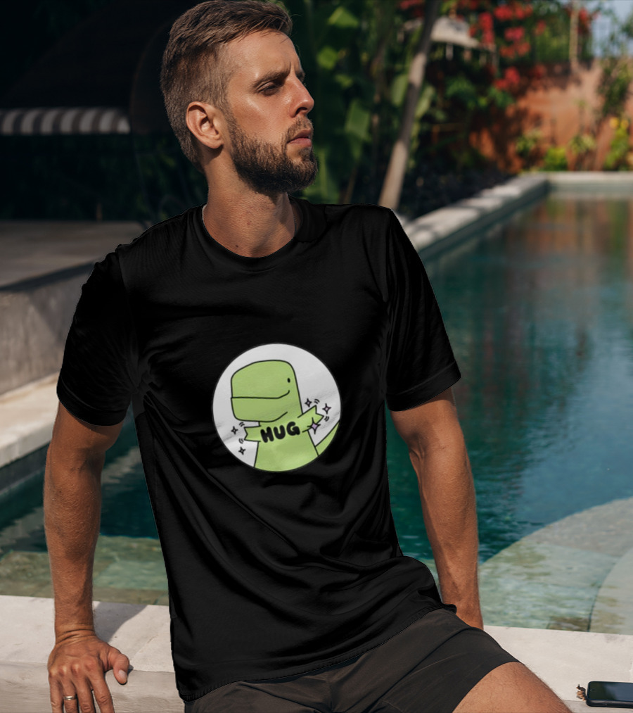 Timmy Hug Dinosaur With Stars T-Shirt