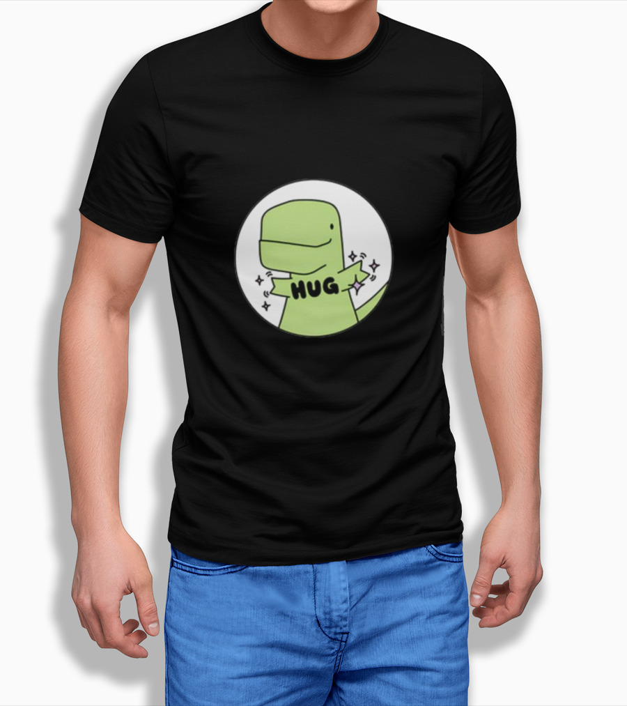 Timmy Hug Dinosaur With Stars T-Shirt