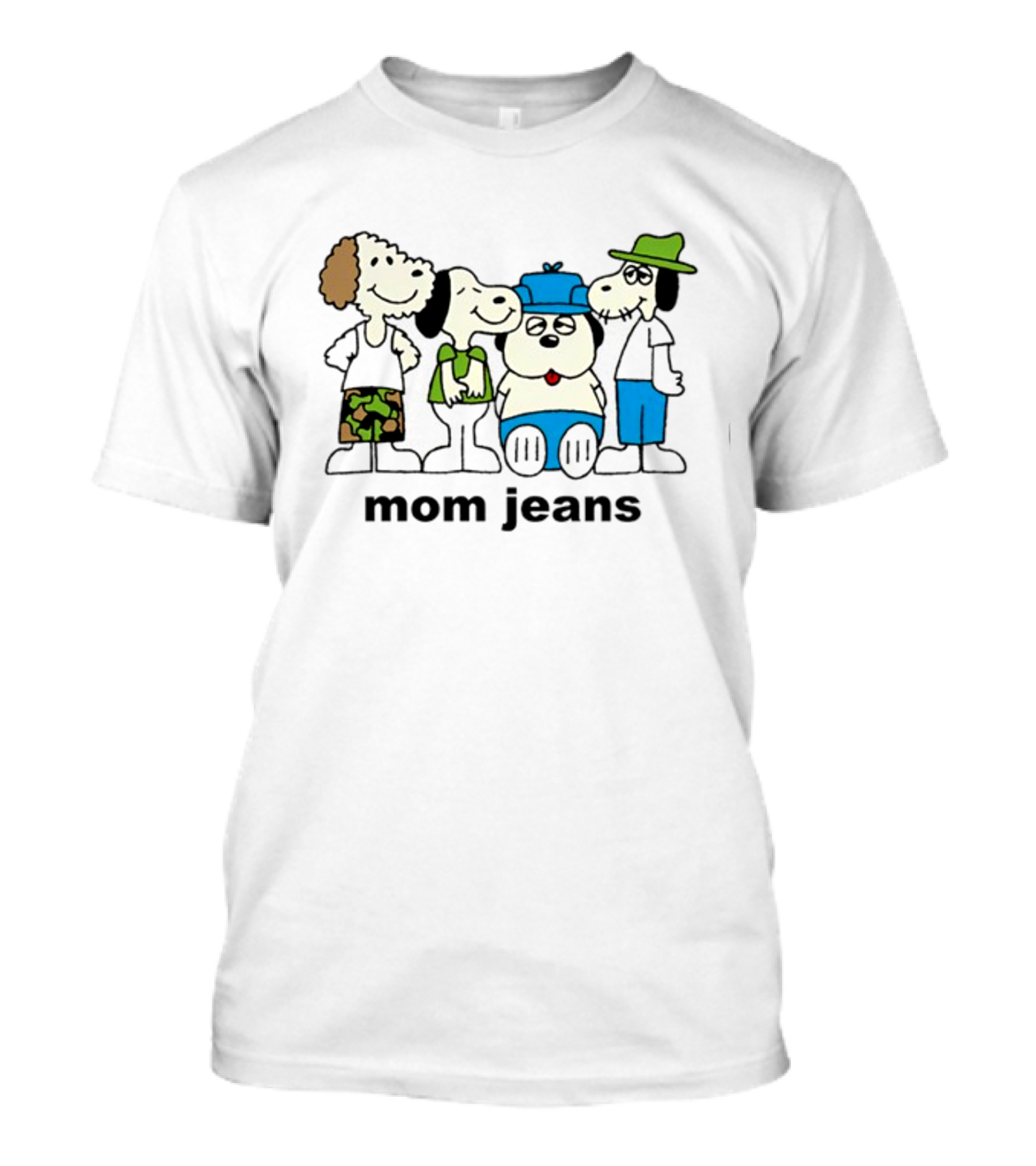 Mom Jeans Snoopy Group Cartoon T-Shirt