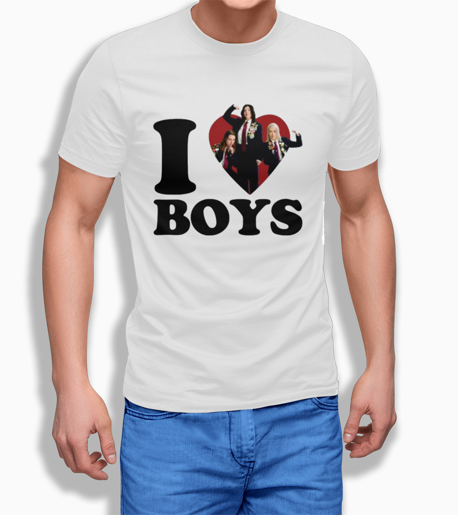 I Love Boys Mustardyardpress Boygenius Heart Trio T-Shirt