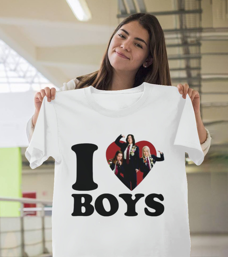 I Love Boys Mustardyardpress Boygenius Heart Trio T-Shirt