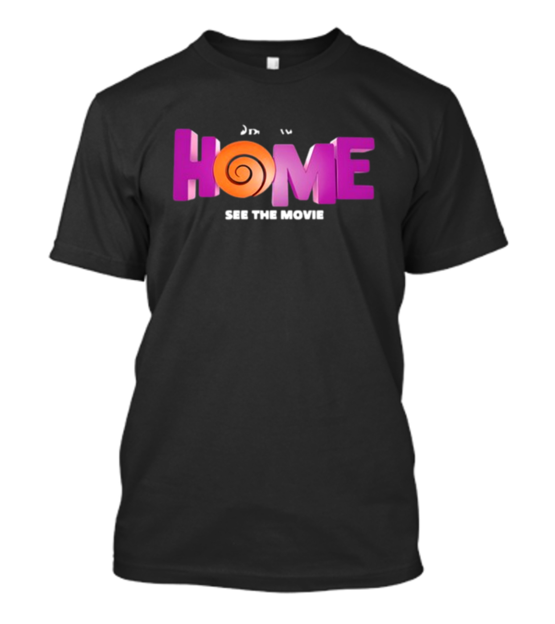 DreamWorks Home See The Movie Logo With Spiral T-Shirt