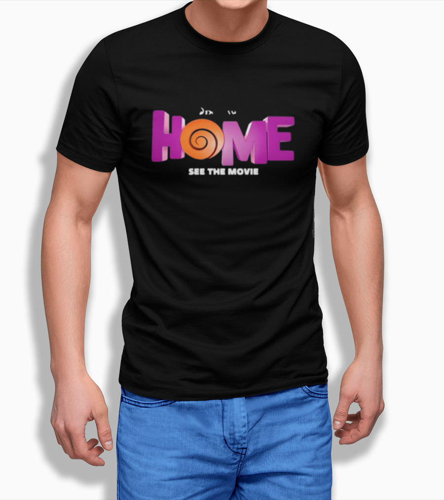 DreamWorks Home See The Movie Logo With Spiral T-Shirt