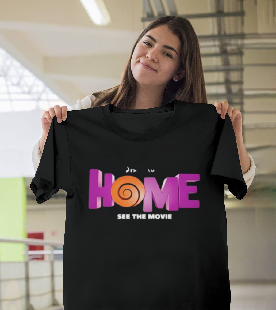 DreamWorks Home See The Movie Logo With Spiral T-Shirt