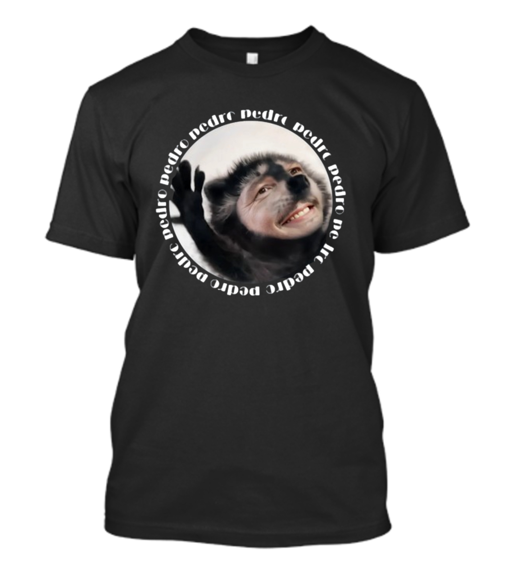 Theironycloset Pedro Raccoon Face Circle T-Shirt