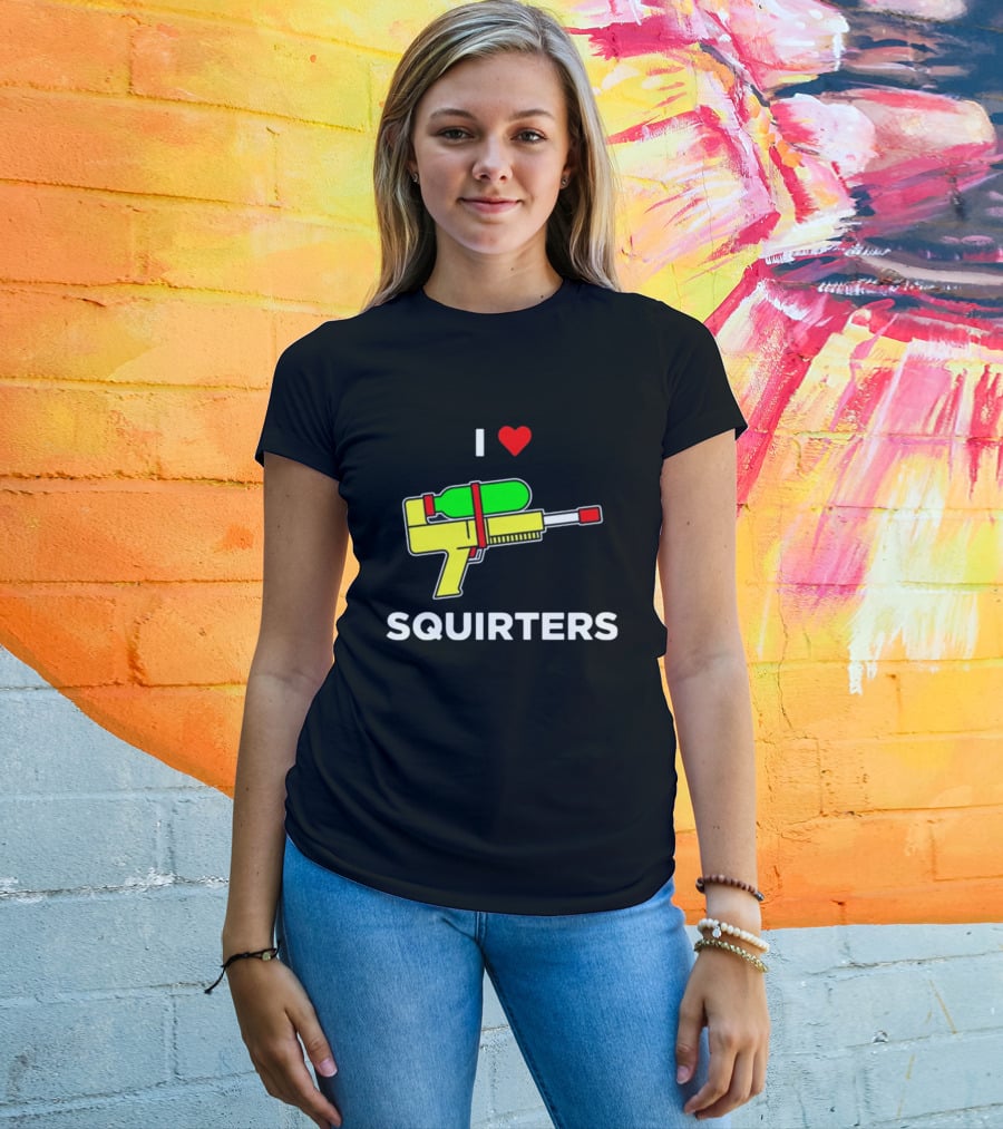 I Love Squirters Water Gun T-Shirt