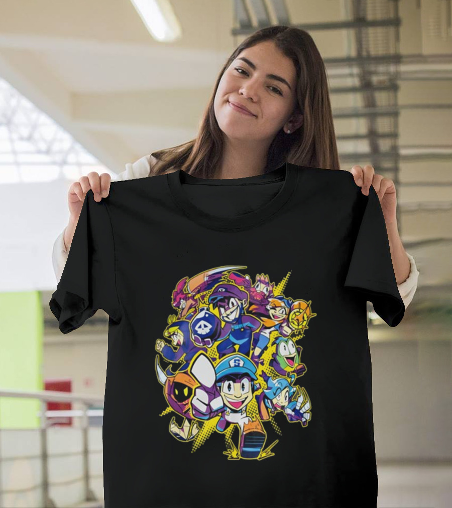 SMG4 All Stars Character Ensemble Gaming Collage T-Shirt