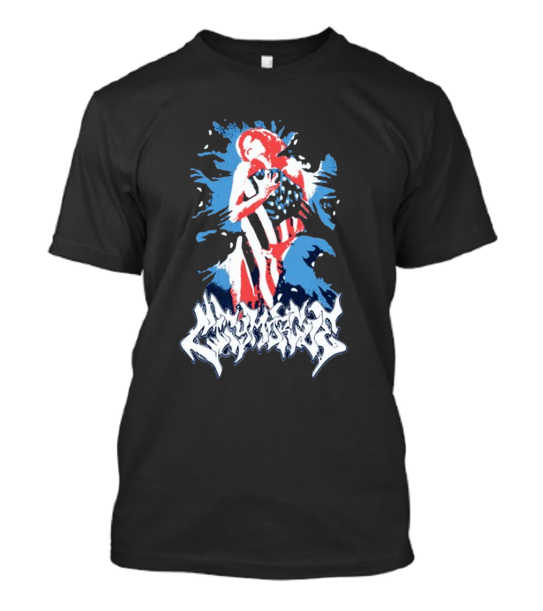 City Morgue Bloody America Flag T-Shirt