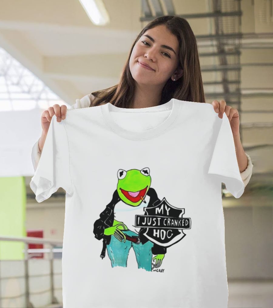 Matt Gray My I Just Cranked Hog Kermit Biker T-Shirt