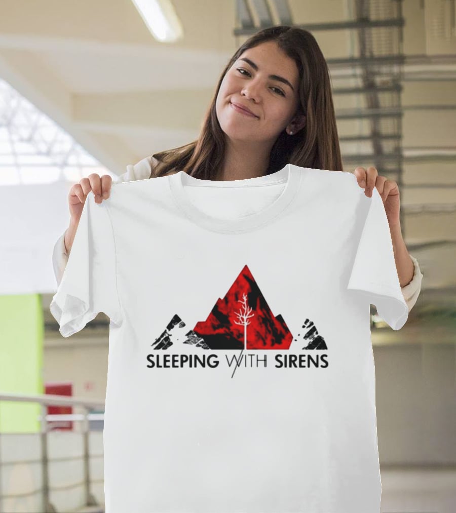 Sleeping With Sirens Red Mountain Tree T-Shirt