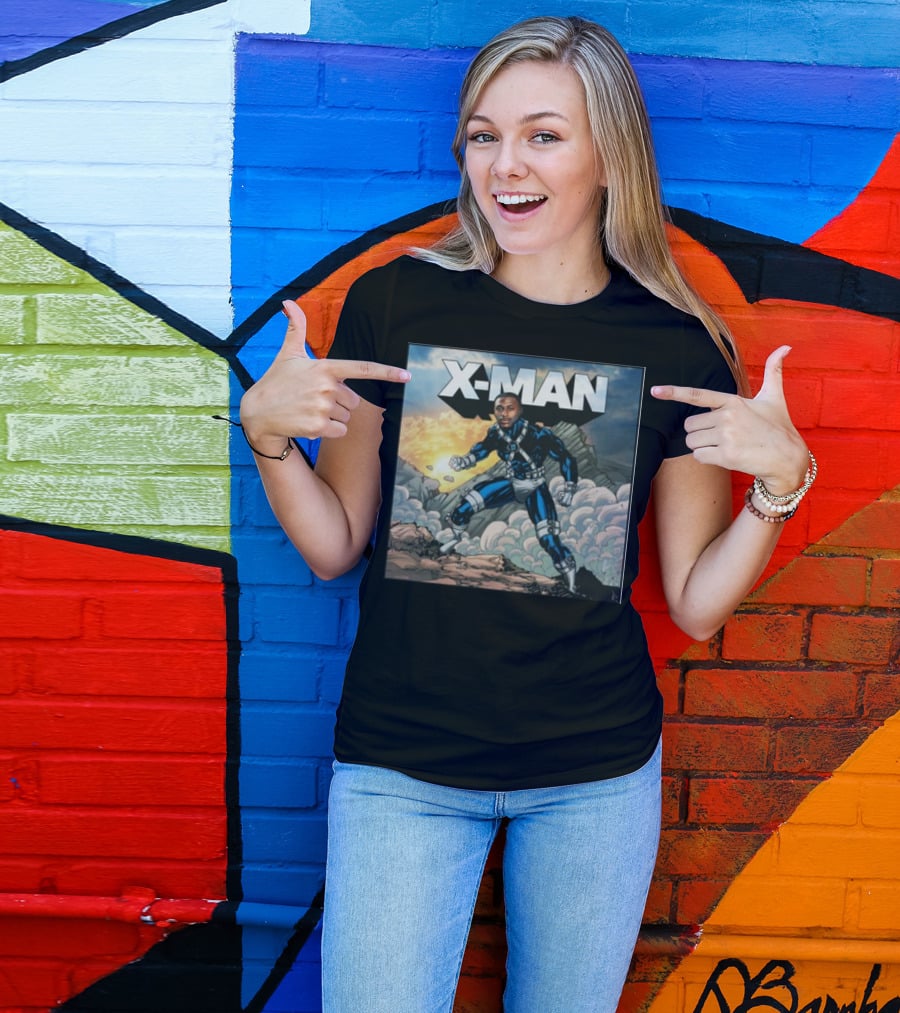 X-Man Carolina Panthers Xavier Legette Comic T-Shirt