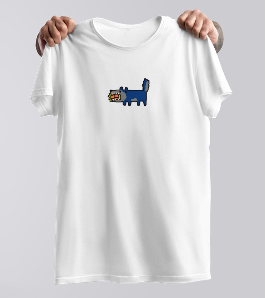 Wolves Eat Sun Cartoon Wolf Biting Sun T-Shirt