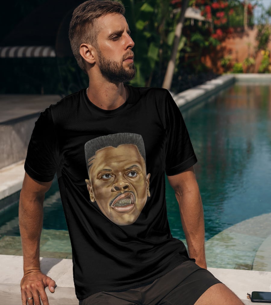 Adam Ottavino Rocking Patrick Ewing Iconic Face T-Shirt