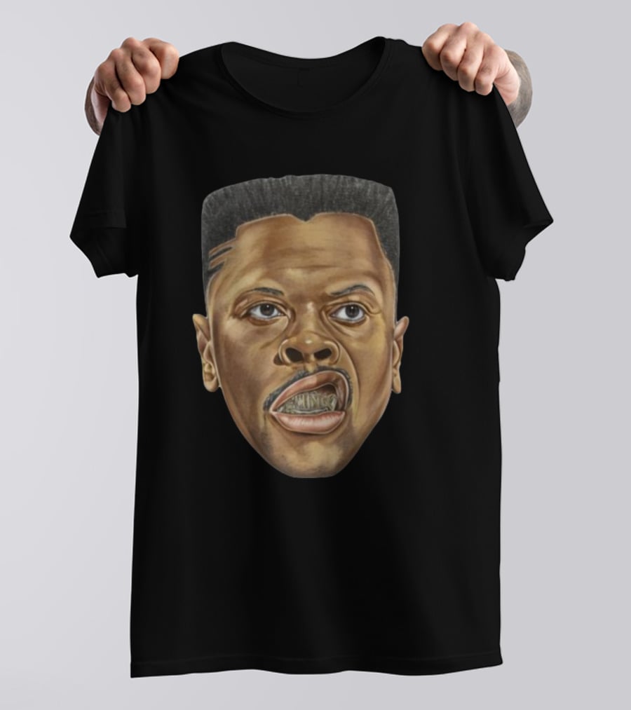 Adam Ottavino Rocking Patrick Ewing Iconic Face T-Shirt