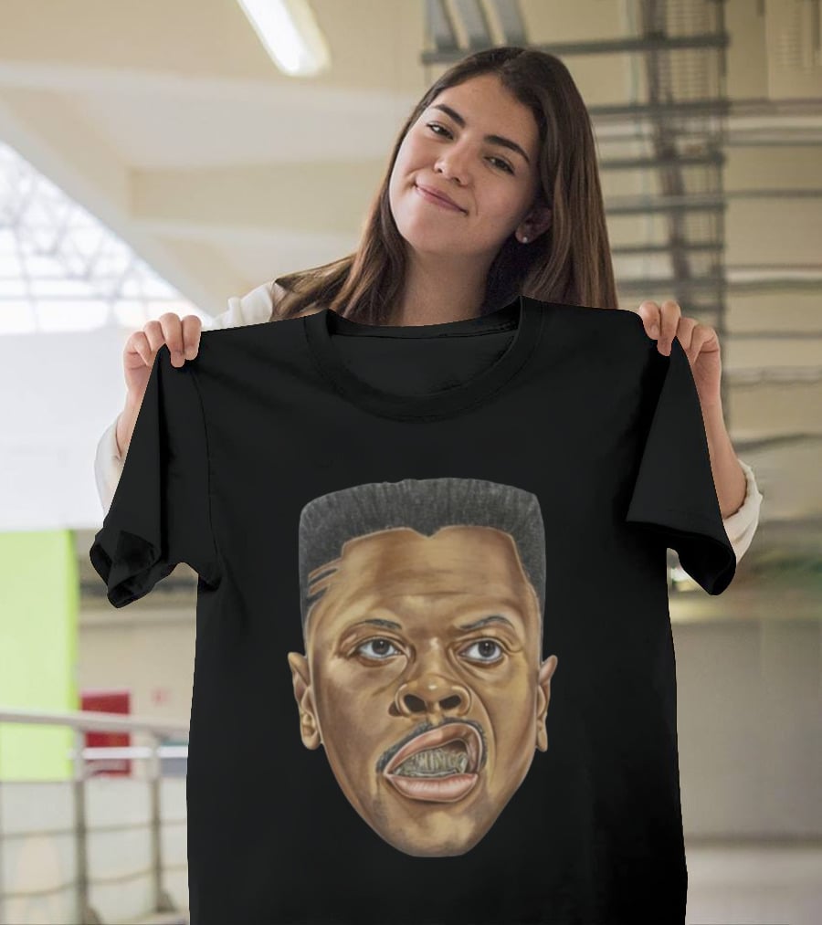 Adam Ottavino Rocking Patrick Ewing Iconic Face T-Shirt