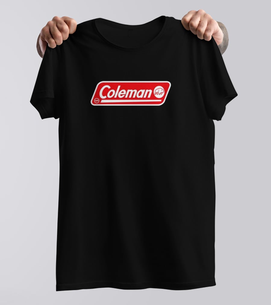 Coleman Buffalo Logo Red Emblem Classic T-Shirt
