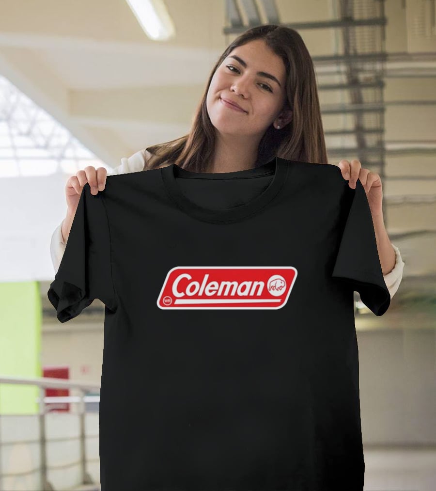 Coleman Buffalo Logo Red Emblem Classic T-Shirt