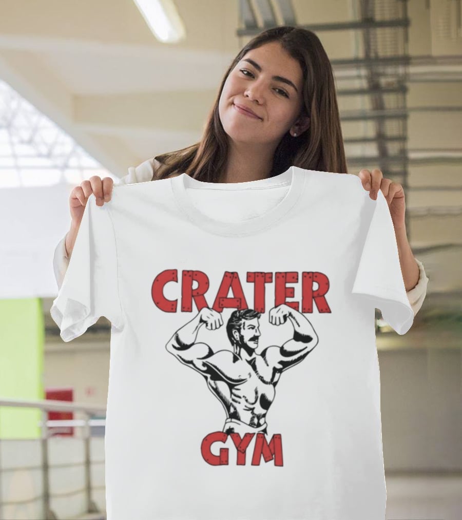 A24films Crater Gym Staff Bodybuilder Flexing T-Shirt