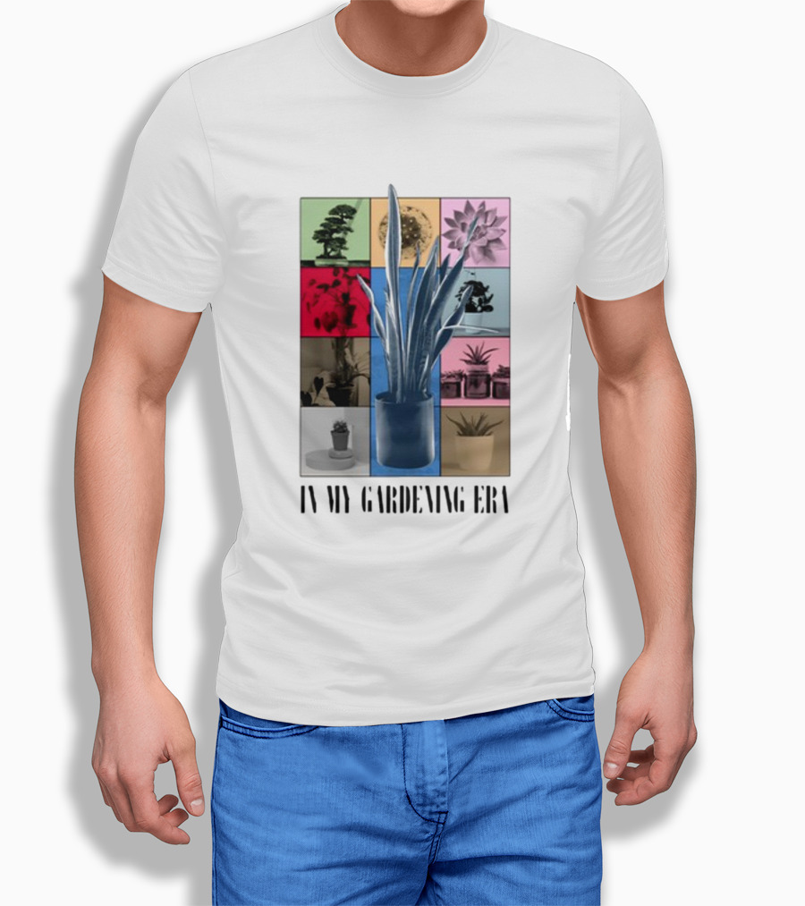 In My Gardening Era Vibrant Plant Montage T-Shirt