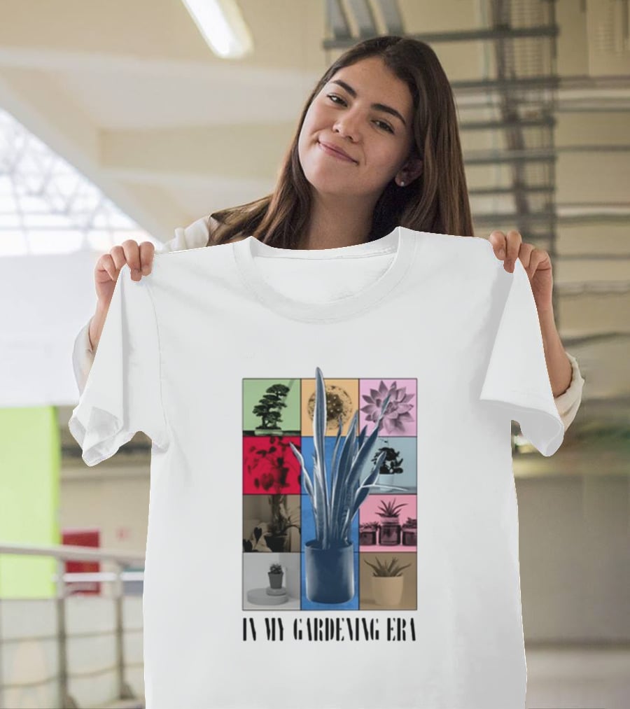 In My Gardening Era Vibrant Plant Montage T-Shirt