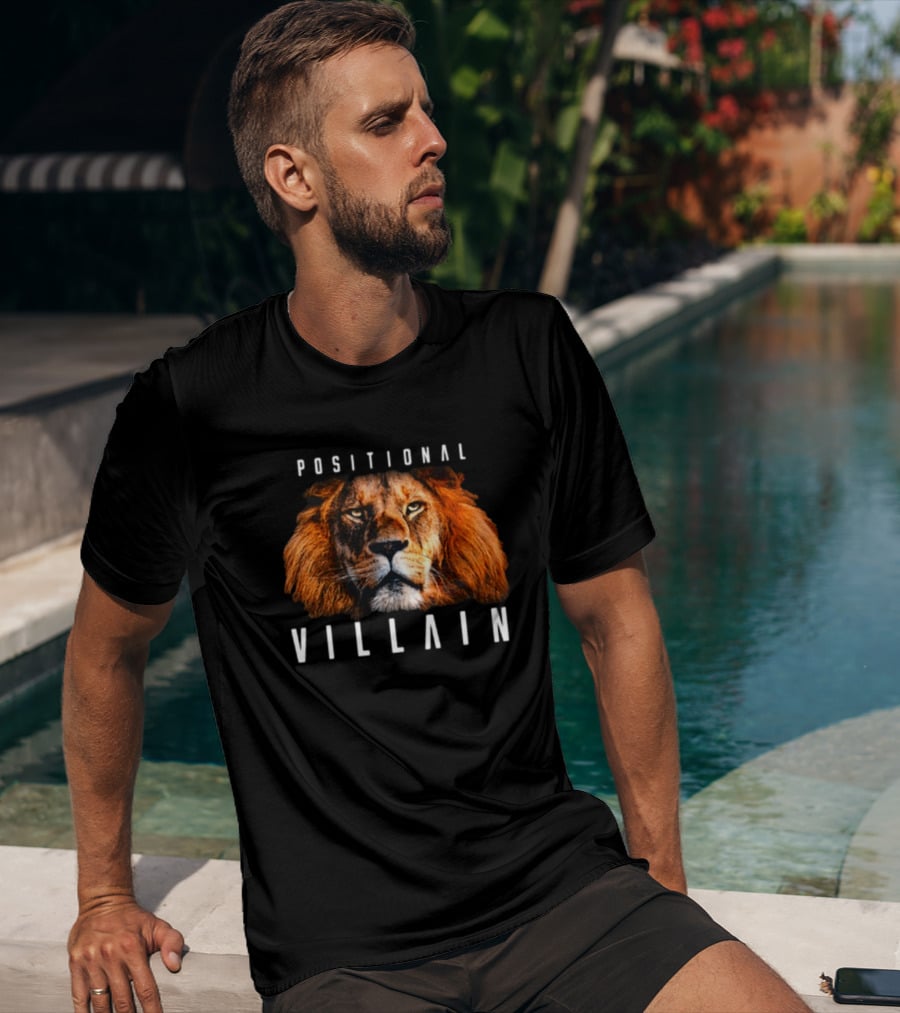 Positional Villain Lion Fierce Face T-Shirt