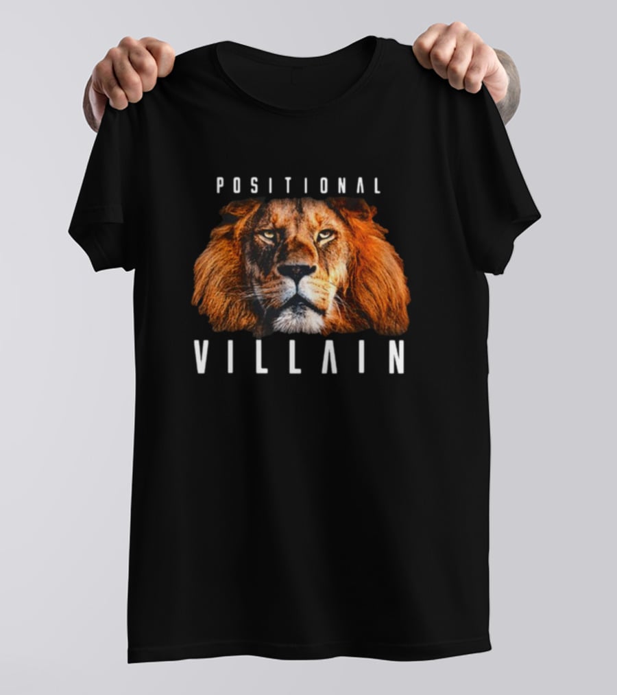 Positional Villain Lion Fierce Face T-Shirt