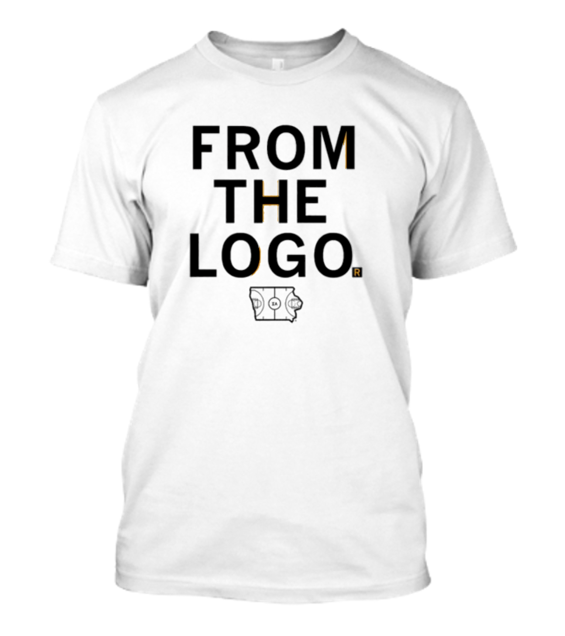 FROM THE LOGO Basketball Court Concept T-Shirt
