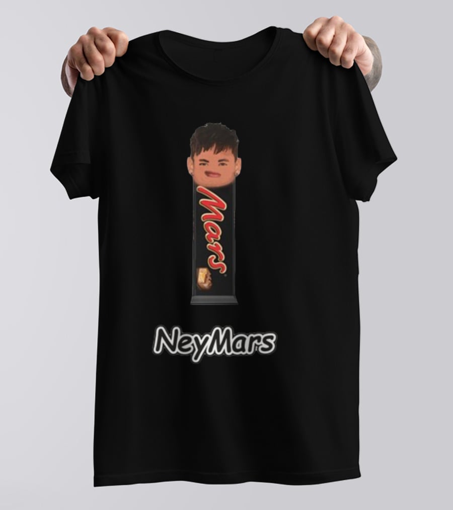NeyMars Mars Candy Wrapper Neymar Head Edgy T-Shirt